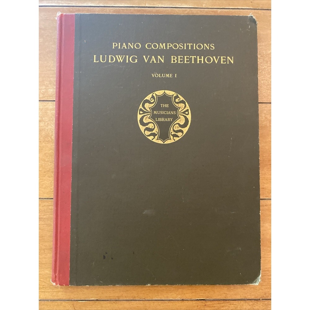 1909 The Musicians Library Ludwig Van Beethoven Piano Compositions Volume 1